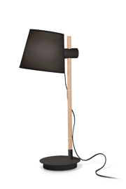   
                        
                        Настольная лампа IDEAL LUX (Италия) 10132    
                         в стиле Скандинавский.  
                        Тип источника света: светодиодная лампа, сменная.                                                 Цвета плафонов и подвесок: Черный.                         Материал: Ткань.                          фото 1