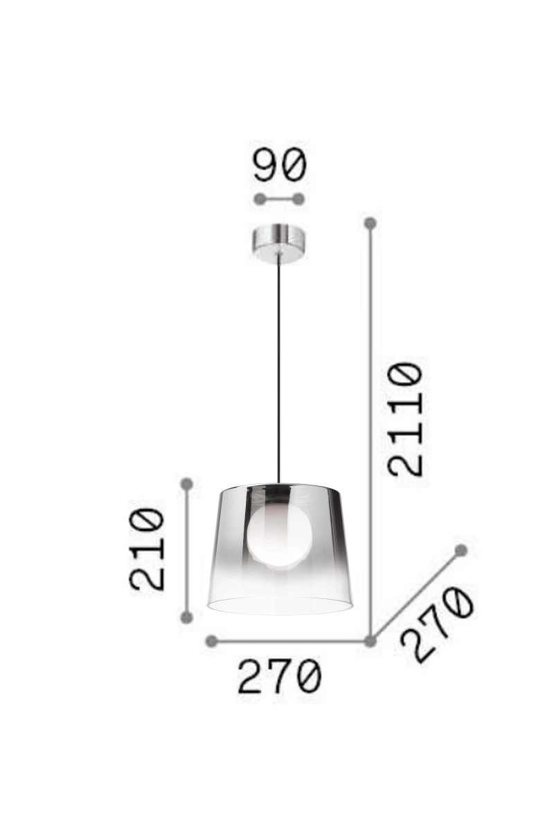   
                        
                        Люстра IDEAL LUX (Італія) 10221    
                         У стилі Модерн.  
                        Тип джерела світла: світлодіодна лампа, змінна.                         Форма: Коло.                         Кольори плафонів і підвісок: Сірий, Прозорий.                         Матеріал: Скло.                          фото 4