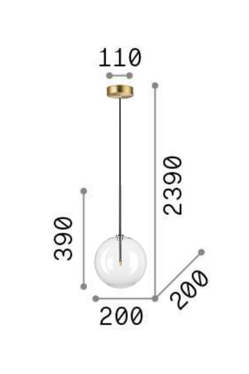   
                        
                        Люстра IDEAL LUX (Италия) 10235    
                         В стиле Хай-тек.  
                        Тип источника света: светодиодная лампа, сменная.                         Форма: Шар.                         Цвета плафонов и подвесок: Прозрачный.                         Материал: Стекло.                          фото 2