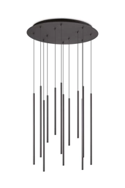   
                        
                        Люстра IDEAL LUX (Італія) 10257    
                         у стилі Хай-тек.  
                        Тип джерела світла: вбудований led-модуль, незмінний.                         Форма: Коло.                         Кольори плафонів і підвісок: Чорний.                         Матеріал: Алюміній, Пластик.                          фото 1