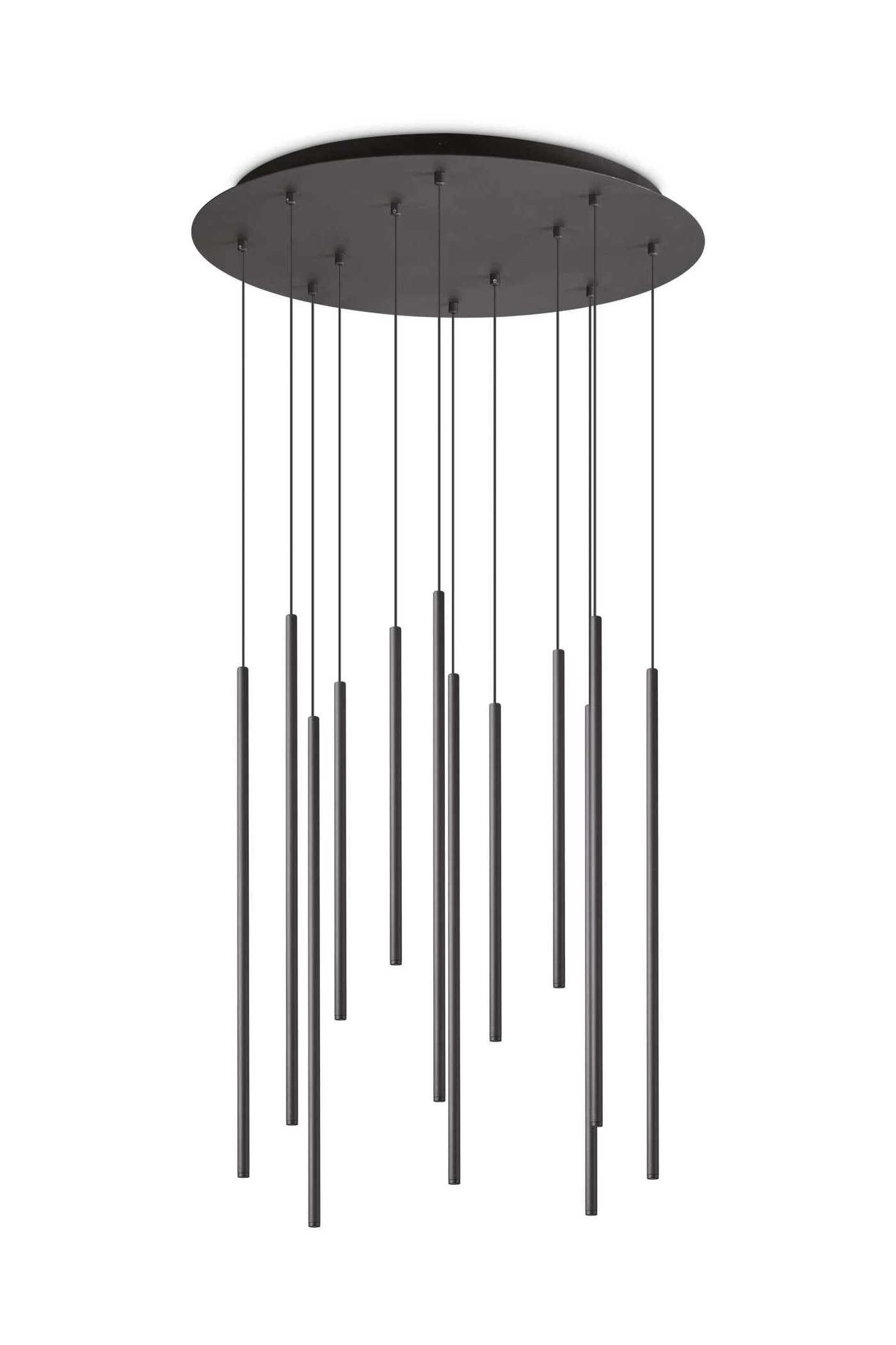   
                        
                        Люстра IDEAL LUX (Італія) 10257    
                         у стилі Хай-тек.  
                        Тип джерела світла: вбудований led-модуль, незмінний.                         Форма: Коло.                         Кольори плафонів і підвісок: Чорний.                         Матеріал: Алюміній, Пластик.                          фото 1