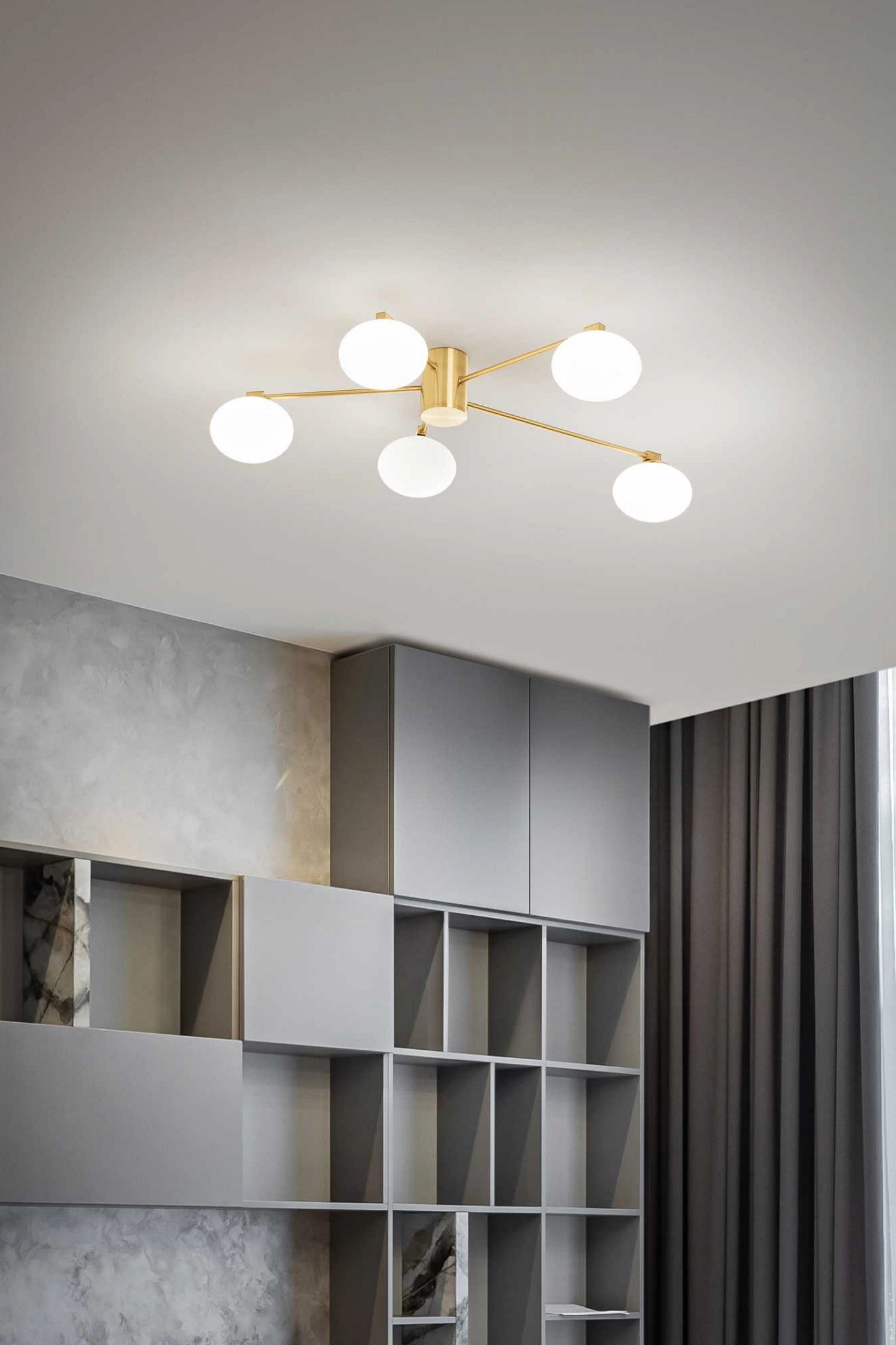   
                        
                        Люстра IDEAL LUX (Італія) 10265    
                         у стилі Модерн.  
                        Тип джерела світла: світлодіодна лампа, змінна.                         Форма: Коло.                         Кольори плафонів і підвісок: Білий.                         Матеріал: Скло.                          фото 2
