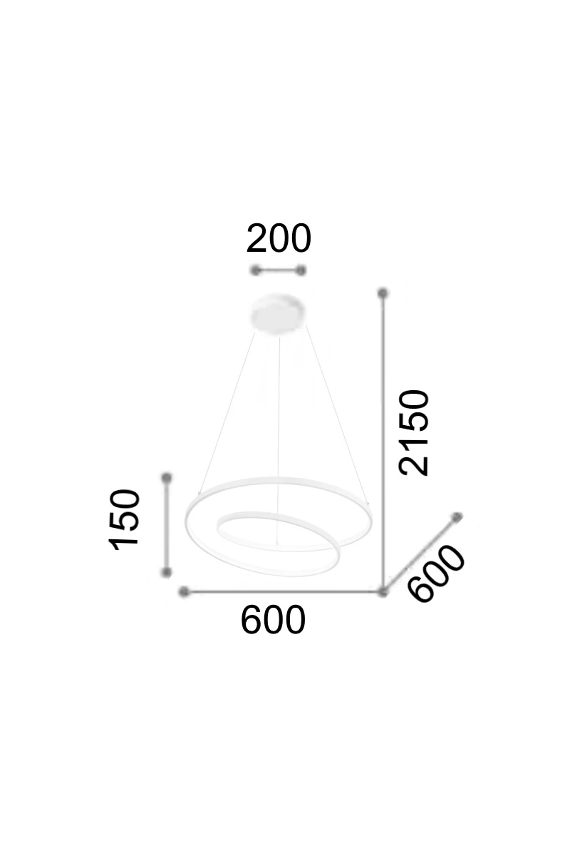   
                        
                        Люстра IDEAL LUX (Італія) 10358    
                         У стилі Модерн.  
                        Тип джерела світла: вбудований led-модуль, незмінний.                         Форма: Коло.                         Кольори плафонів і підвісок: Білий.                         Матеріал: Метал.                          фото 2
