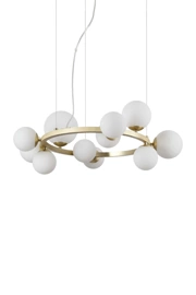   
                        
                        Люстра IDEAL LUX (Італія) 10403    
                         у стилі Модерн.  
                        Тип джерела світла: світлодіодна лампа, змінна.                         Форма: Коло.                         Кольори плафонів і підвісок: Білий.                         Матеріал: Скло.                          фото 1
