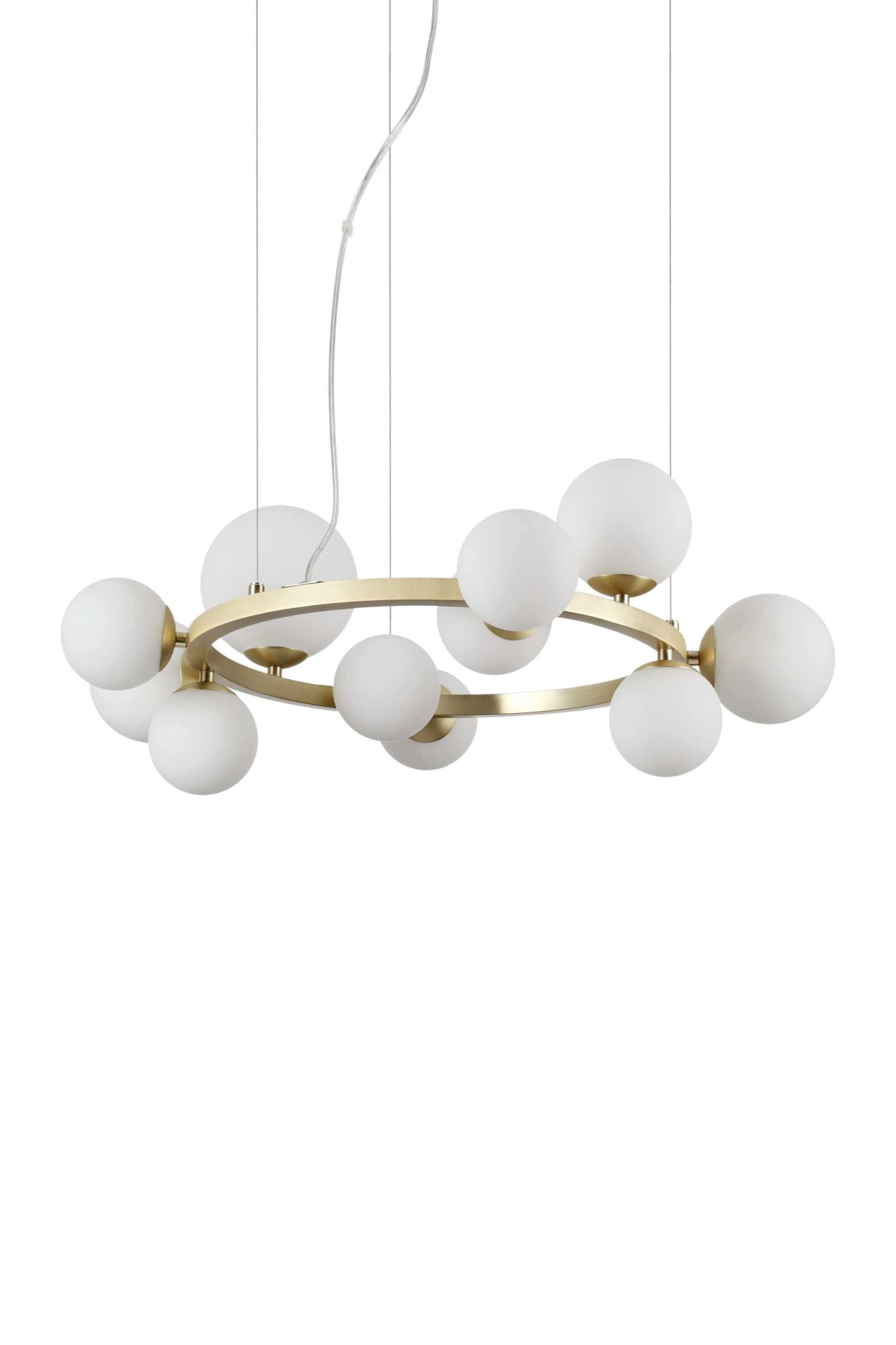   
                        
                        Люстра IDEAL LUX (Италия) 10403    
                         В стиле Модерн.  
                        Тип источника света: светодиодная лампа, сменная.                         Форма: Круг.                         Цвета плафонов и подвесок: Белый.                         Материал: Стекло.                          фото 1