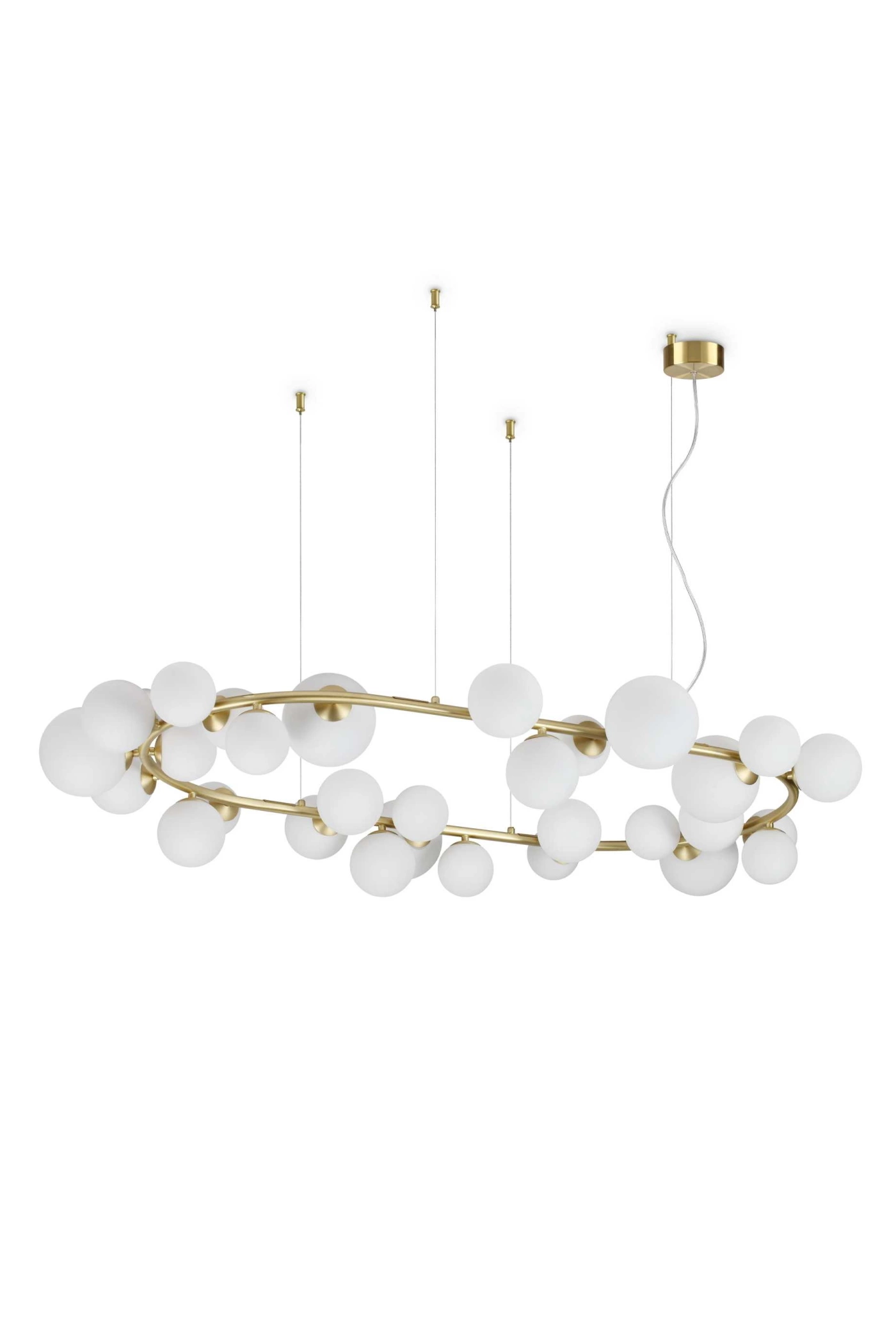   
                        
                        Люстра IDEAL LUX (Италия) 10411    
                         В стиле Модерн.  
                        Тип источника света: светодиодная лампа, сменная.                         Форма: Овал.                         Цвета плафонов и подвесок: Белый.                         Материал: Стекло.                          фото 1