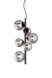   
                        
                        Люстра IDEAL LUX (Італія) 10415    
                         у стилі Хай-тек.  
                        Тип джерела світла: світлодіодна лампа, змінна.                         Форма: Коло.                         Кольори плафонів і підвісок: Сірий.                         Матеріал: Скло.                          фото 1