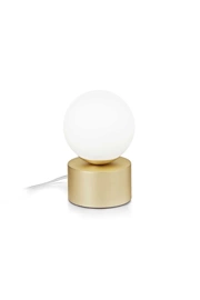   
                        
                        Настільна лампа IDEAL LUX (Італія) 10416    
                         у стилі Модерн.  
                        Тип джерела світла: світлодіодна лампа, змінна.                                                 Кольори плафонів і підвісок: Білий.                         Матеріал: Скло.                          фото 1