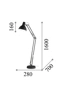  
                        
                        Торшер IDEAL LUX (Італія) 10464    
                         у стилі Хай-тек.  
                        Тип джерела світла: світлодіодна лампа, змінна.                                                 Кольори плафонів і підвісок: Чорний, Білий.                         Матеріал: Метал.                          фото 3