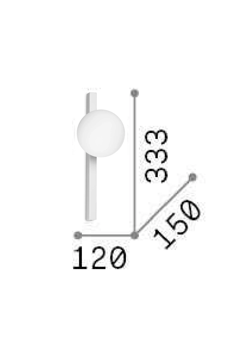   
                        
                        Бра IDEAL LUX (Італія) 10590    
                         у стилі Модерн.  
                        Тип джерела світла: світлодіодна лампа, змінна.                                                 Кольори плафонів і підвісок: Білий.                         Матеріал: Скло.                          фото 2