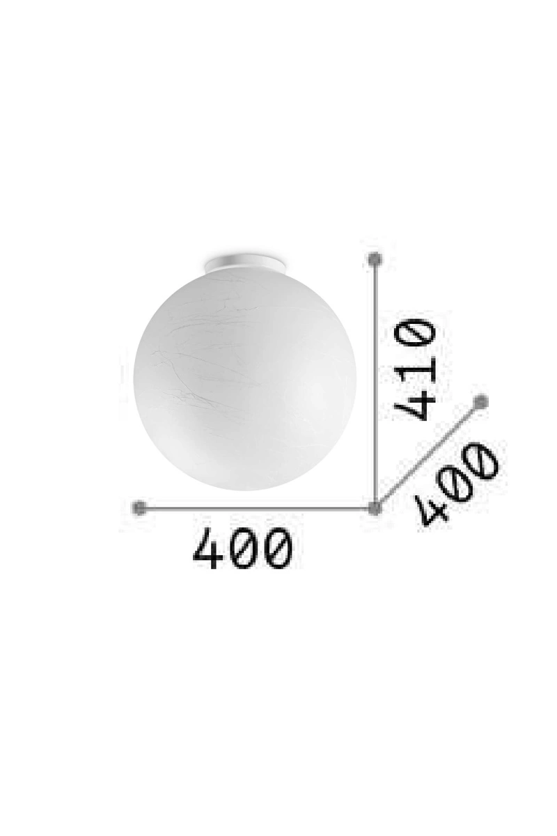   
                        
                        Светильник потолочный IDEAL LUX (Италия) 10618    
                         в стиле Модерн.  
                        Тип источника света: светодиодная лампа, сменная.                         Форма: Шар.                         Цвета плафонов и подвесок: Белый.                         Материал: Пластик.                          фото 2