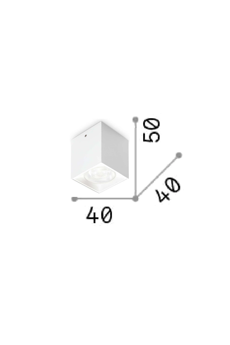   
                        
                        Точечный светильник IDEAL LUX (Италия) 10657    
                         в стиле Хай-тек.  
                        Тип источника света: встроенный led-модуль, несъемный.                         Форма: Квадрат.                         Цвета плафонов и подвесок: Белый.                         Материал: Металл.                          фото 2