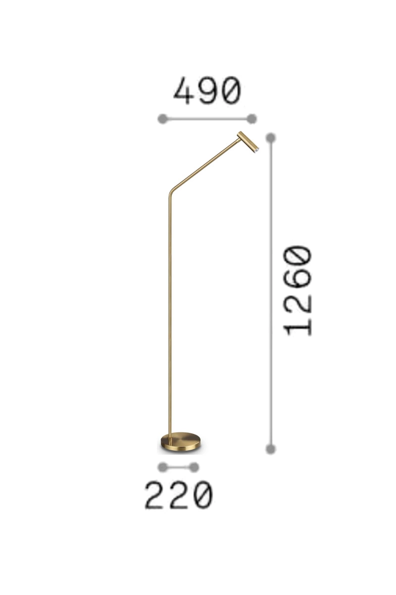   
                        
                        Торшер IDEAL LUX (Италия) 10661    
                         в стиле Хай-тек.  
                        Тип источника света: встроенный led-модуль, несъемный.                                                 Цвета плафонов и подвесок: Золото.                         Материал: Акрил.                          фото 2