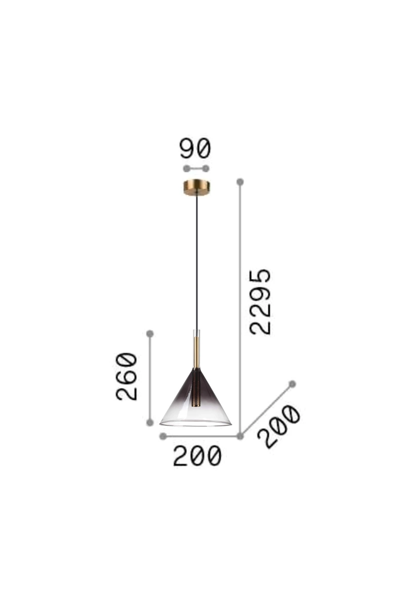 Люстра IDEAL LUX (Італія) 10666    
                         У стилі Модерн.  
                        Тип джерела світла: світлодіодна лампа, змінна.                         Форма: Коло.                         Кольори плафонів і підвісок: Прозорий, Сірий.                         Матеріал: Скло.                          фото 3