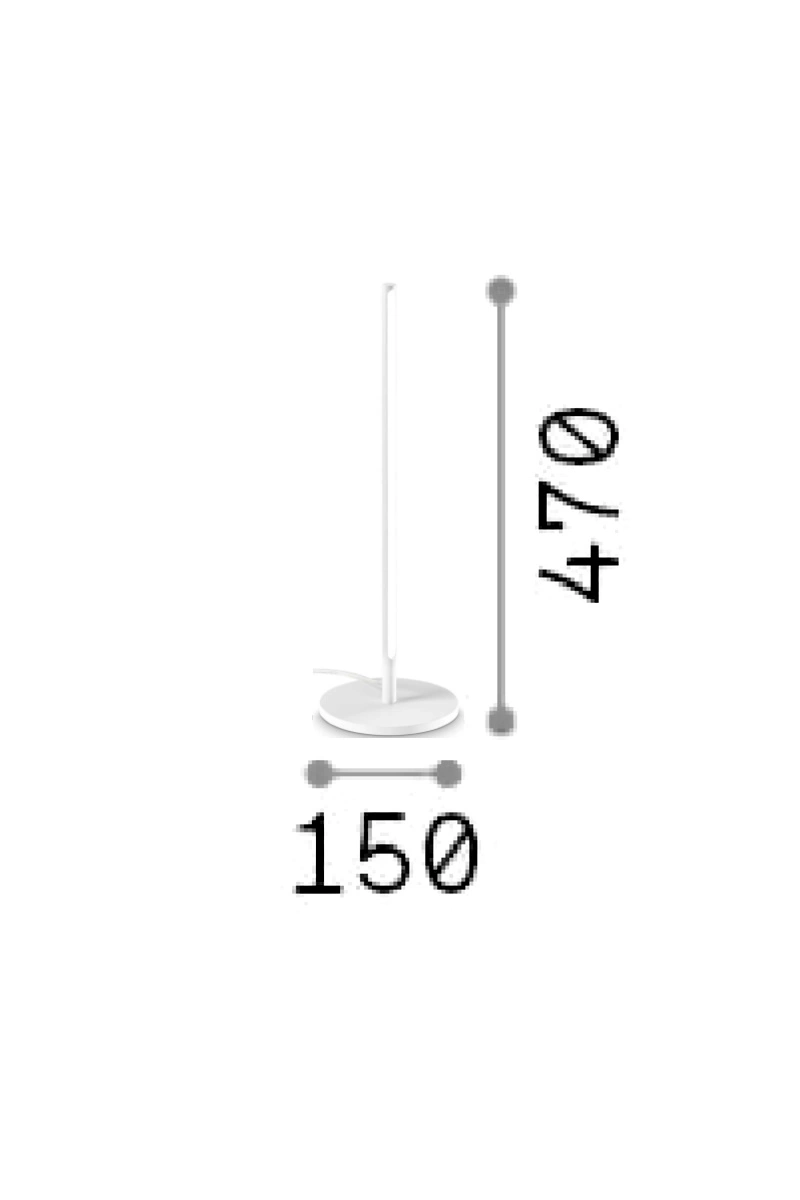   
                        
                        Настольная лампа IDEAL LUX (Италия) 10687    
                         в стиле Хай-тек.  
                        Тип источника света: встроенный led-модуль, несъемный.                                                 Цвета плафонов и подвесок: Белый.                         Материал: Металл.                          фото 2