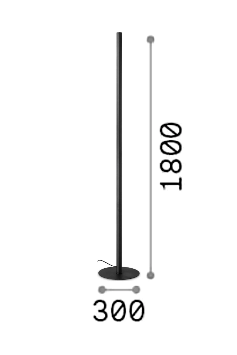   
                        
                        Торшер IDEAL LUX (Італія) 10744    
                         у стилі Хай-тек.  
                        Тип джерела світла: вбудований led-модуль, незмінний.                                                 Кольори плафонів і підвісок: Чорний.                         Матеріал: Метал.                          фото 3