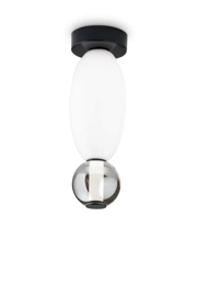   
                        
                        Точечный светильник IDEAL LUX (Италия) 10799    
                         в стиле Модерн.  
                        Тип источника света: встроенный led-модуль, несъемный.                         Форма: Овал.                         Цвета плафонов и подвесок: Белый, Черный, Серый.                         Материал: Стекло.                          фото 1