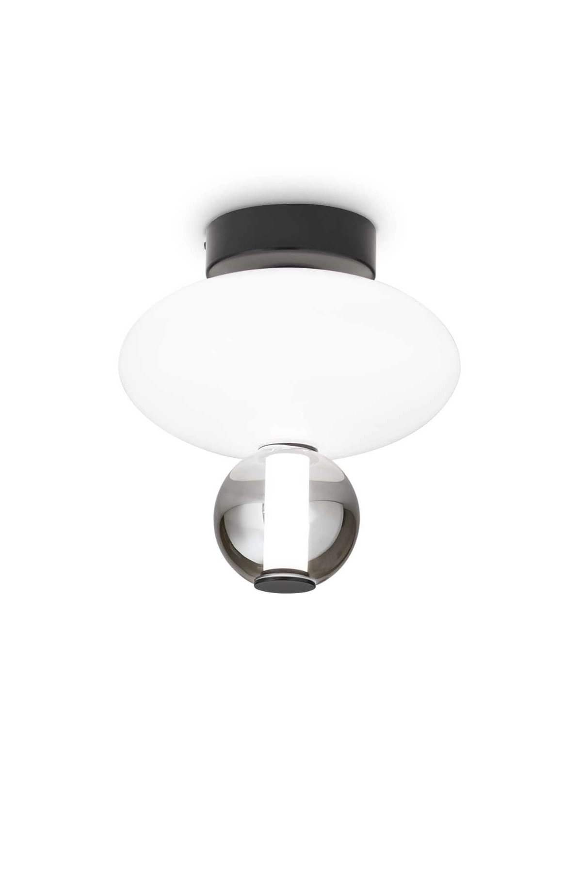  
                        
                        Точечный светильник IDEAL LUX (Италия) 10802    
                         в стиле Модерн.  
                        Тип источника света: встроенный led-модуль, несъемный.                         Форма: Овал.                         Цвета плафонов и подвесок: Белый, Серый.                         Материал: Стекло.                          фото 1