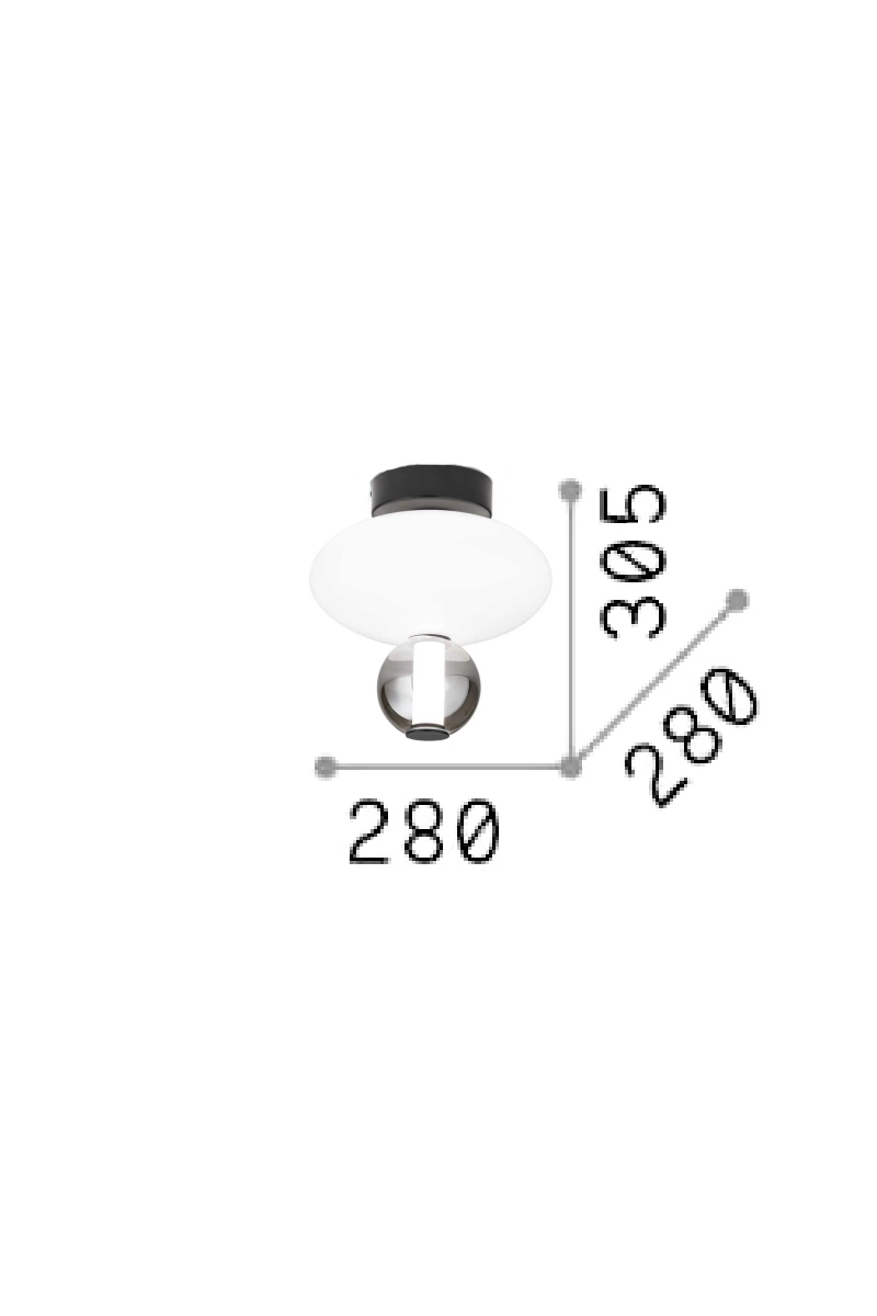   
                        
                        Точковий світильник IDEAL LUX (Італія) 10802    
                         у стилі Модерн.  
                        Тип джерела світла: вбудований led-модуль, незмінний.                         Форма: Овал.                         Кольори плафонів і підвісок: Білий, Сірий.                         Матеріал: Скло.                          фото 3
