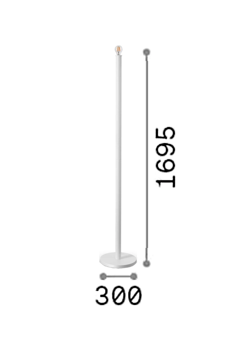   
                        
                        Торшер IDEAL LUX (Італія) 10814    
                         у стилі Хай-тек.  
                        Тип джерела світла: світлодіодна лампа, змінна.                                                                                                  фото 3