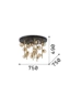   
                        
                        Люстра IDEAL LUX (Италия) 10853    
                         в стиле Хай-тек.  
                        Тип источника света: светодиодная лампа, сменная.                         Форма: Круг.                         Цвета плафонов и подвесок: Янтарный.                         Материал: Стекло.                          фото 2