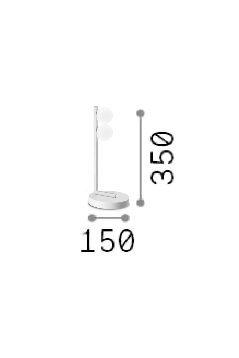   
                        
                        Настільна лампа IDEAL LUX (Італія) 10904    
                         у стилі Модерн.  
                        Тип джерела світла: вбудований led-модуль, незмінний.                                                 Кольори плафонів і підвісок: Білий.                         Матеріал: Скло.                          фото 2