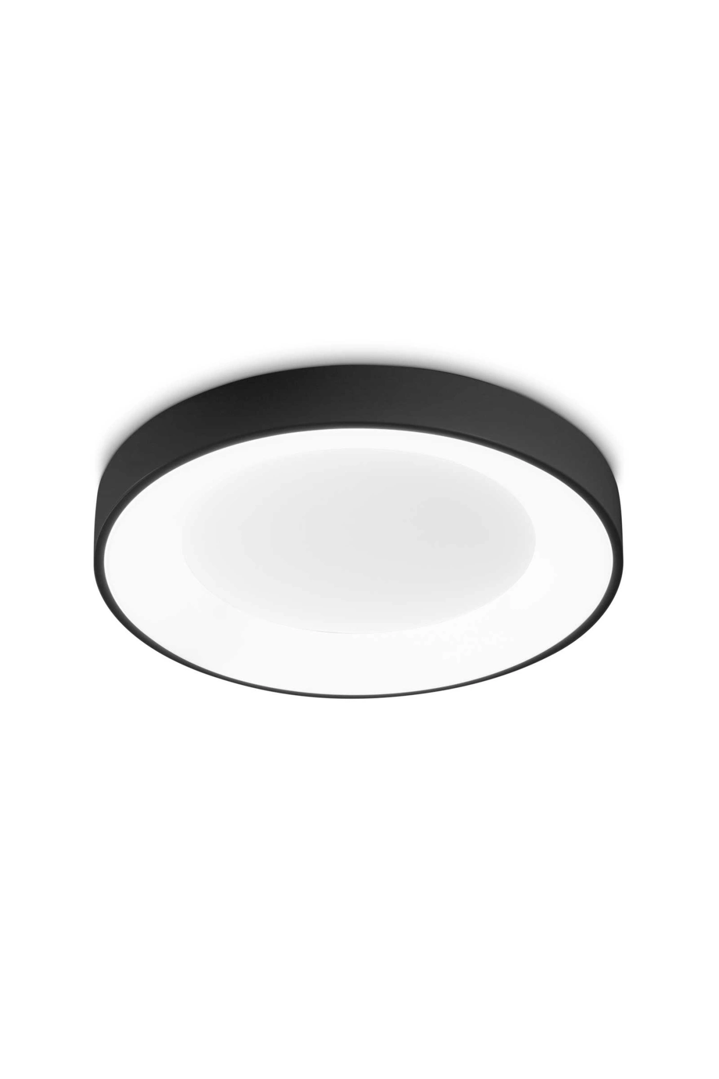   
                        
                        Светильник потолочный IDEAL LUX (Италия) 10925    
                         в стиле Хай-тек.  
                        Тип источника света: встроенный led-модуль, несъемный.                         Форма: Круг.                         Цвета плафонов и подвесок: Белый, Черный.                         Материал: Пластик.                          фото 1