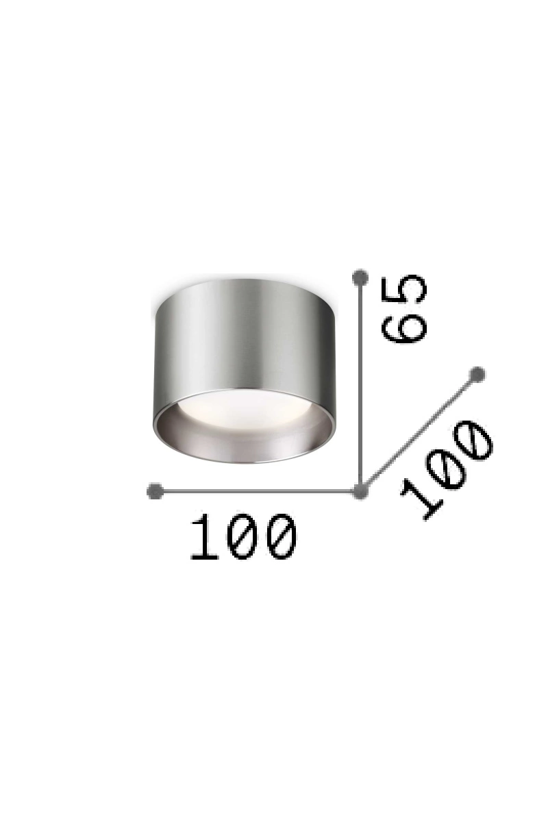   
                        
                        Точечный светильник IDEAL LUX (Италия) 10975    
                         в стиле Хай-тек, Лофт.  
                        Тип источника света: светодиодная лампа, сменная.                         Форма: Цилиндр.                         Цвета плафонов и подвесок: Никель/Хром.                         Материал: Металл.                          фото 2