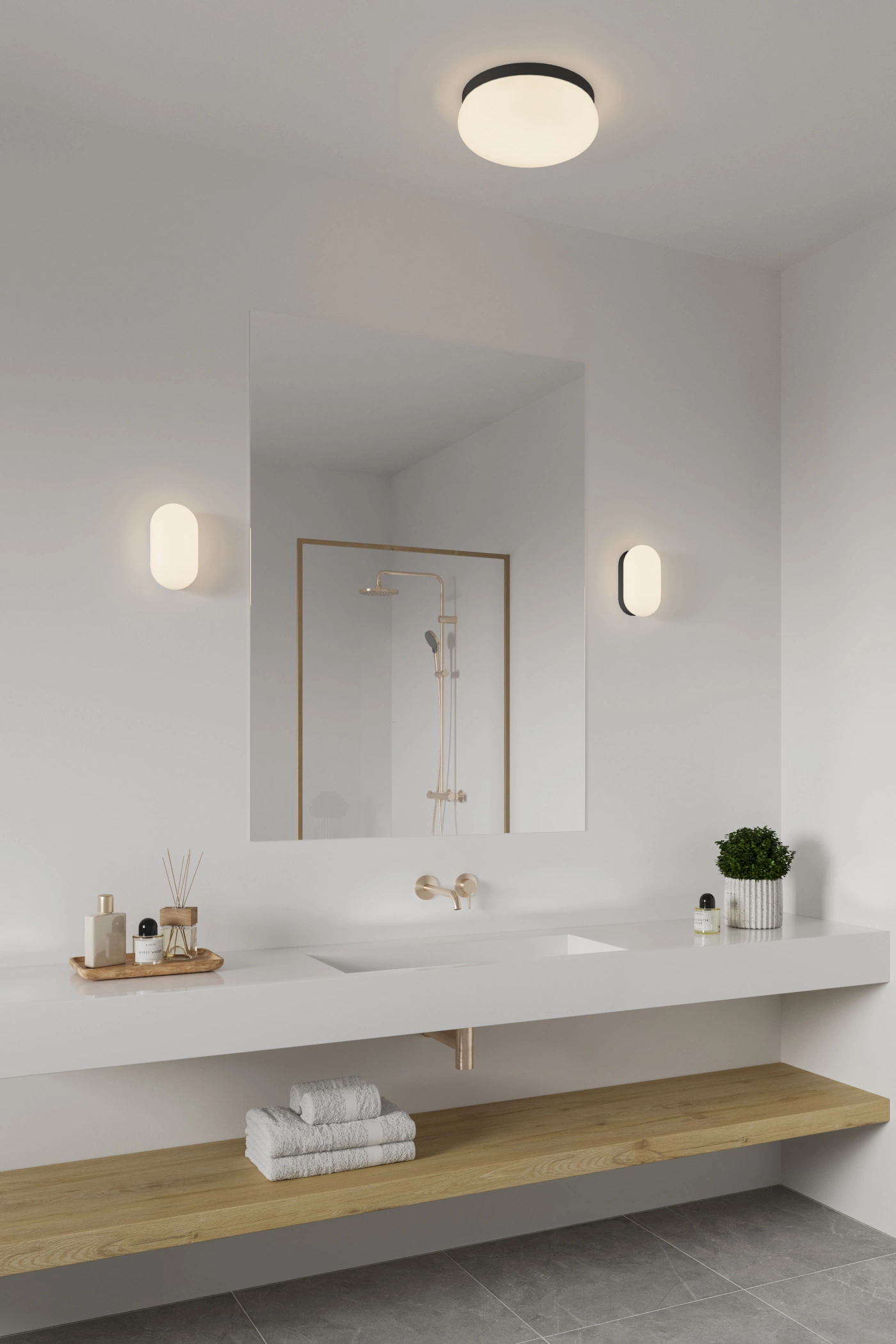   
                        
                        Светильник для ванной NORDLUX (Дания) 11033    
                         в стиле Модерн.  
                        Тип источника света: светодиодная лампа, сменная.                                                 Цвета плафонов и подвесок: Белый.                         Материал: Пластик.                          фото 3
