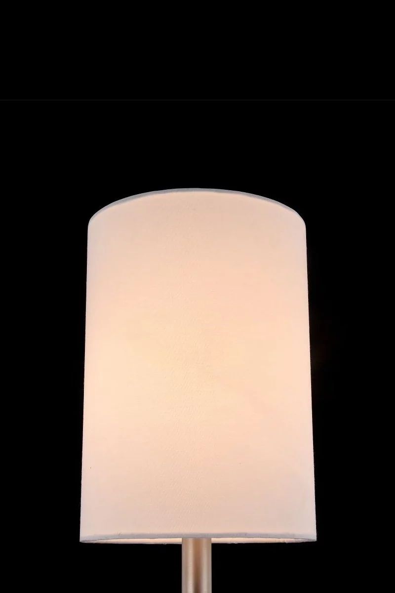   
                        
                        Настільна лампа VASMAR (Україна) 11078    
                         у стилі Модерн.  
                        Тип джерела світла: світлодіодна лампа, змінна.                                                 Кольори плафонів і підвісок: Білий, Прозорий.                         Матеріал: Тканина, Скло.                          фото 3