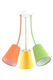   
                        Дитяча люстра TK LIGHTING (Польща) 11640    
                         у стилі модерн.  
                        Тип джерела світла: cвітлодіодні led, енергозберігаючі, розжарювання.                         Форма: коло.                         Кольори плафонів і підвісок: зелений, жовтий, помаранчевий.                         Матеріал: тканина, пластик.                          фото 1