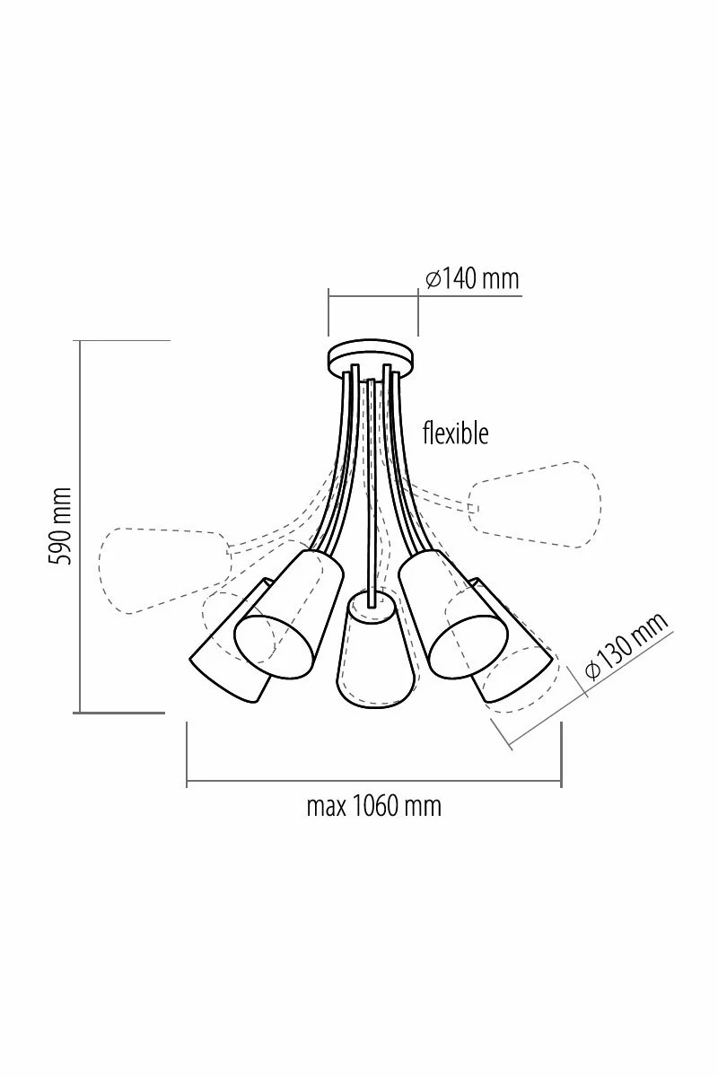   
                        Люстра TK LIGHTING (Польща) 11649    
                         у стилі Модерн.  
                        Тип джерела світла: світлодіодна лампа, змінна.                         Форма: Коло.                         Кольори плафонів і підвісок: Сірий.                         Матеріал: Тканина, Пластик.                          фото 3