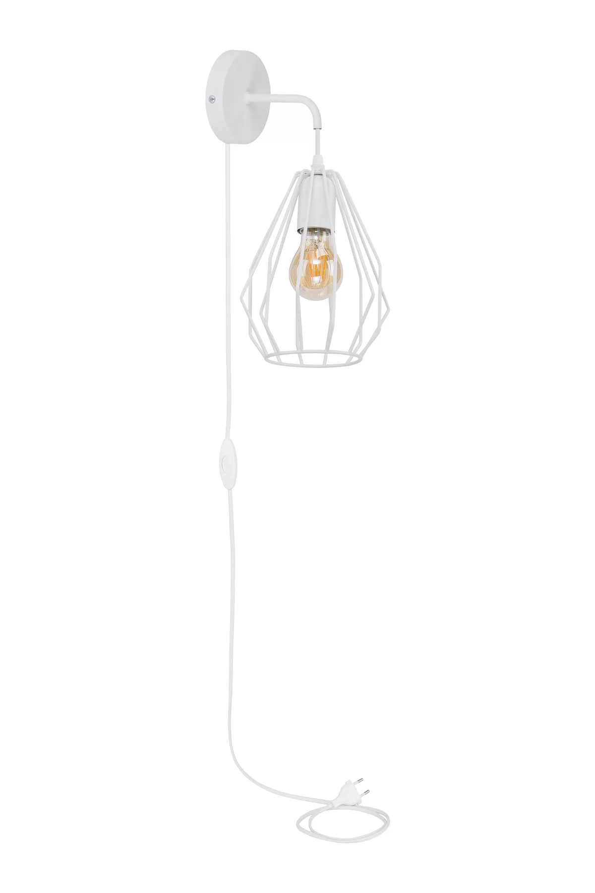   
                        
                        Бра TK LIGHTING (Польша) 11893    
                         в стиле Лофт, Скандинавский.  
                        Тип источника света: светодиодная лампа, сменная.                                                 Цвета плафонов и подвесок: Белый.                         Материал: Металл.                          фото 1