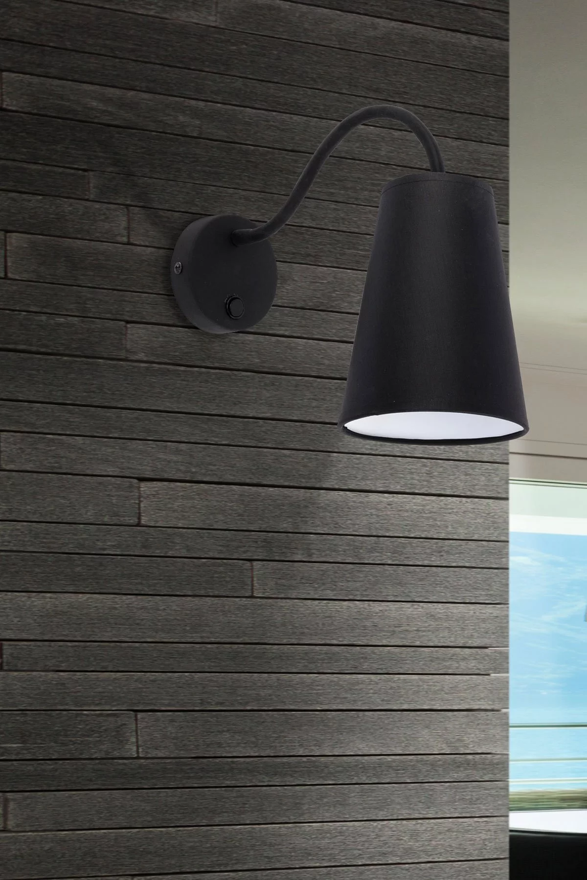   
                        
                        Бра TK LIGHTING (Польша) 11987    
                         В стиле Модерн, Скандинавский.  
                        Тип источника света: светодиодная лампа, сменная.                                                 Цвета плафонов и подвесок: Черный.                         Материал: Пластик, Ткань.                          фото 2