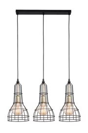   
                        
                        Люстра TK LIGHTING (Польща) 12030    
                         у стилі Лофт, Скандинавський.  
                        Тип джерела світла: світлодіодна лампа, змінна.                         Форма: Прямокутник.                         Кольори плафонів і підвісок: Чорний.                         Матеріал: Метал.                          фото 1