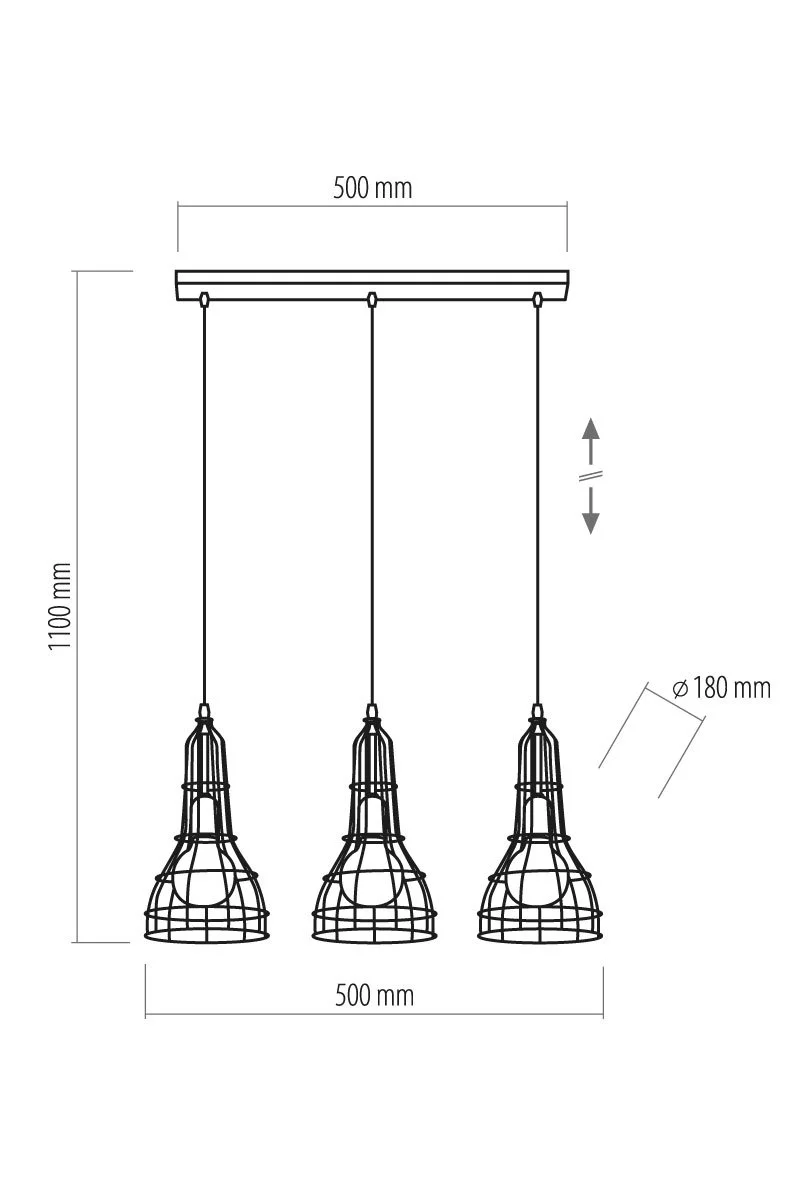   
                        
                        Люстра TK LIGHTING (Польща) 12030    
                         у стилі Лофт, Скандинавський.  
                        Тип джерела світла: світлодіодна лампа, змінна.                         Форма: Прямокутник.                         Кольори плафонів і підвісок: Чорний.                         Матеріал: Метал.                          фото 2