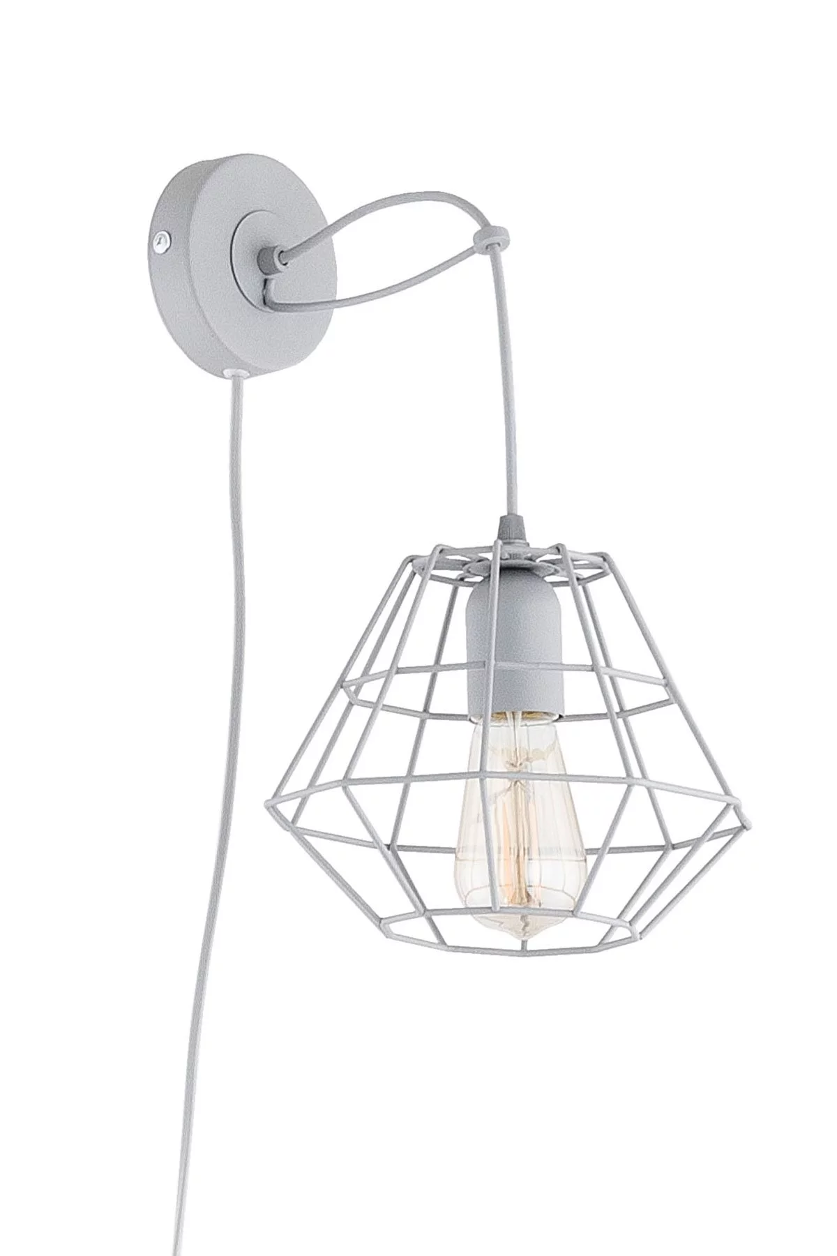   
                        Бра TK LIGHTING (Польща) 12109    
                         у стилі Лофт, Скандинавський.  
                        Тип джерела світла: світлодіодна лампа, змінна.                                                 Кольори плафонів і підвісок: Сірий.                         Матеріал: Метал.                          фото 1