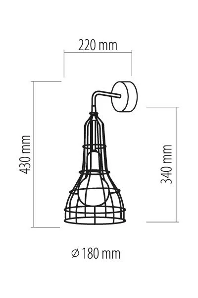   
                        
                        Бра TK LIGHTING (Польша) 12170    
                         в стиле Лофт.  
                        Тип источника света: светодиодная лампа, сменная.                                                 Цвета плафонов и подвесок: Черный.                         Материал: Металл.                          фото 2