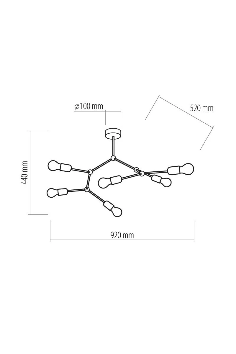   
                        
                        Люстра TK LIGHTING (Польща) 12196    
                         У стилі Лофт.  
                        Тип джерела світла: світлодіодна лампа, змінна.                         Форма: Асиметрична.                                                                          фото 2