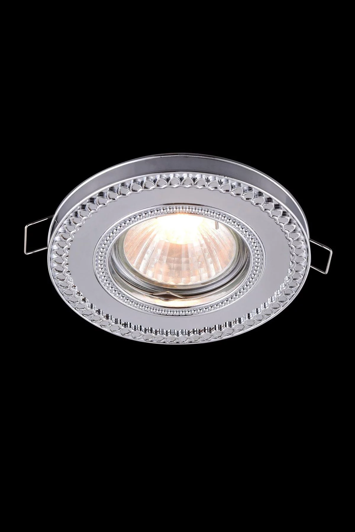   
                        Точковий світильник MAYTONI (Німеччина) 12236    
                         у стилі Класика.  
                        Тип джерела світла: світлодіодна лампа, змінна.                         Форма: Коло.                         Кольори плафонів і підвісок: Прозорий.                         Матеріал: Скло.                          фото 3