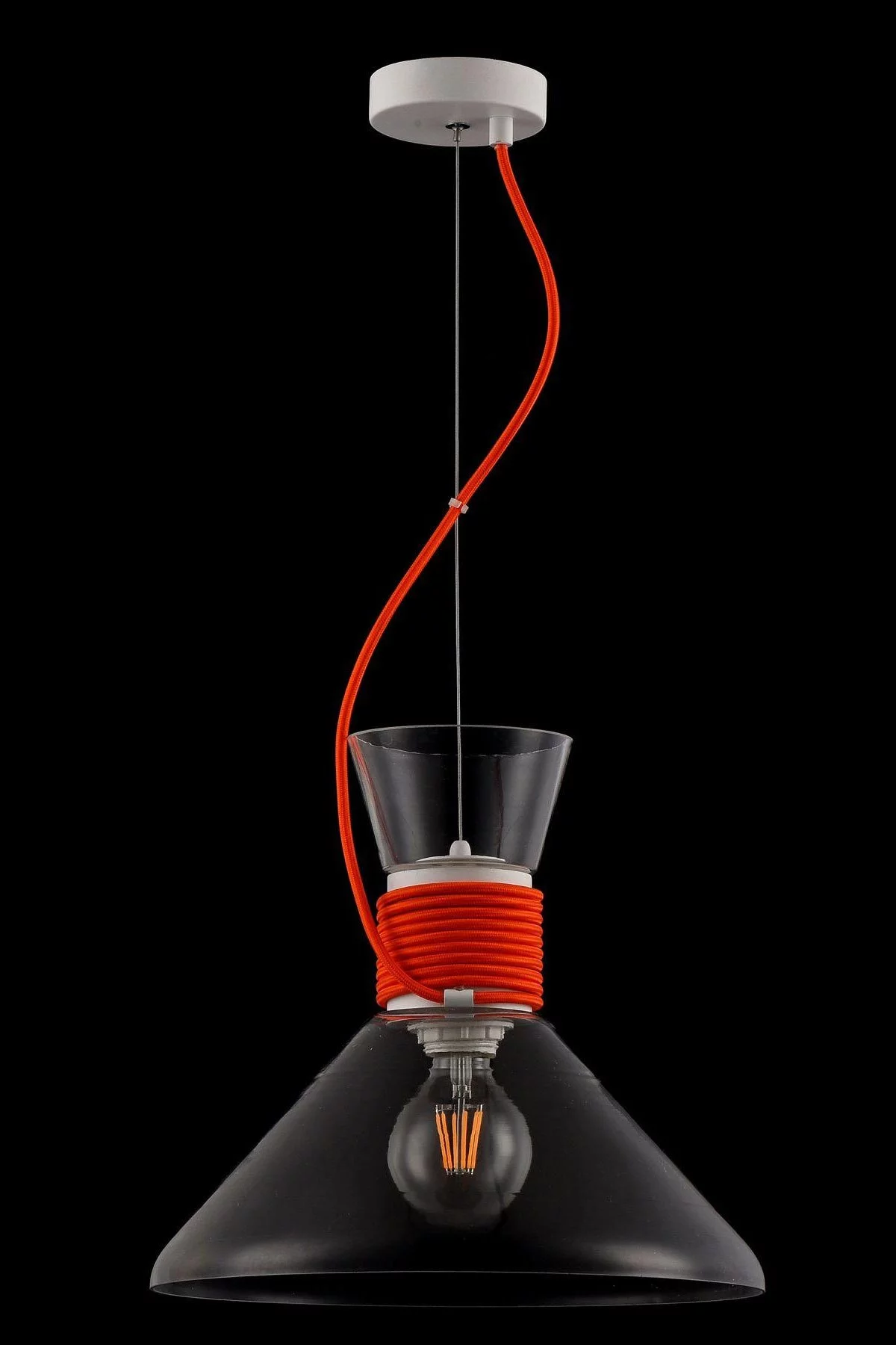   
                        Люстра MAYTONI (Німеччина) 12238    
                         у стилі Лофт.  
                        Тип джерела світла: світлодіодна лампа, змінна.                         Форма: Коло.                         Кольори плафонів і підвісок: Прозорий.                         Матеріал: Скло.                          фото 2