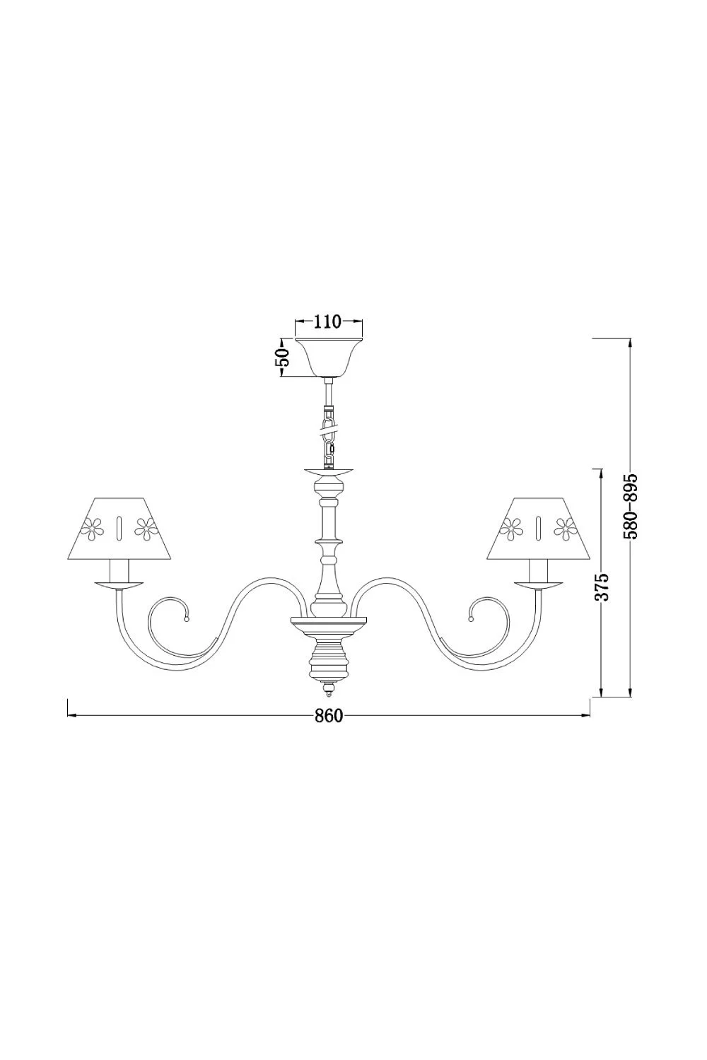   
                        Люстра FREYA (Німеччина) 12263    
                         у стилі Прованс.  
                        Тип джерела світла: світлодіодна лампа, змінна.                         Форма: Коло.                         Кольори плафонів і підвісок: Білий.                         Матеріал: Тканина.                          фото 5