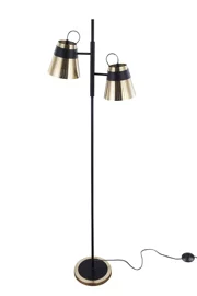   
                        
                        Торшер MAYTONI (Германия) 12355    
                         в стиле Лофт.  
                        Тип источника света: светодиодная лампа, сменная.                                                 Цвета плафонов и подвесок: Золото, Черный.                         Материал: Металл.                          фото 1