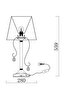   
                        Настільна лампа FREYA (Німеччина) 12376    
                         у стилі арт-деко.  
                        Тип джерела світла: cвітлодіодні led, енергозберігаючі, розжарювання.                                                 Кольори плафонів і підвісок: сірий.                         Матеріал: тканина, скло.                          фото 9