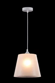   
                        Люстра MAYTONI (Німеччина) 12380    
                         у стилі Модерн.  
                        Тип джерела світла: світлодіодна лампа, змінна.                         Форма: Коло.                         Кольори плафонів і підвісок: Білий.                         Матеріал: Скло.                          фото 1