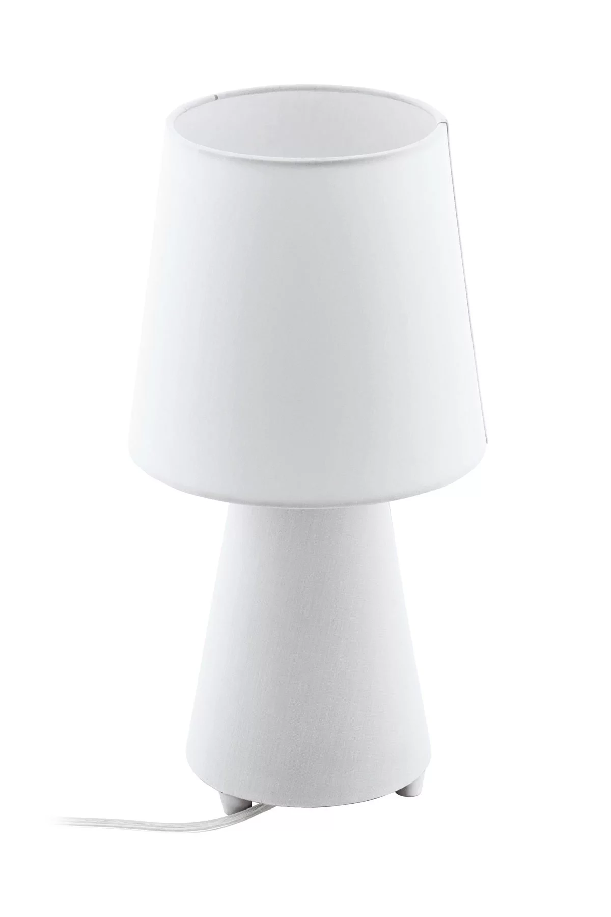   
                        
                        Настольная лампа EGLO (Австрия) 12691    
                         в стиле Скандинавский.  
                        Тип источника света: светодиодная лампа, сменная.                                                 Цвета плафонов и подвесок: Белый.                         Материал: Ткань.                          фото 1