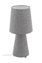   
                        
                        Настольная лампа EGLO (Австрия) 12803    
                         в стиле Модерн.  
                        Тип источника света: светодиодная лампа, сменная.                                                 Цвета плафонов и подвесок: Серый.                         Материал: Ткань.                          фото 1