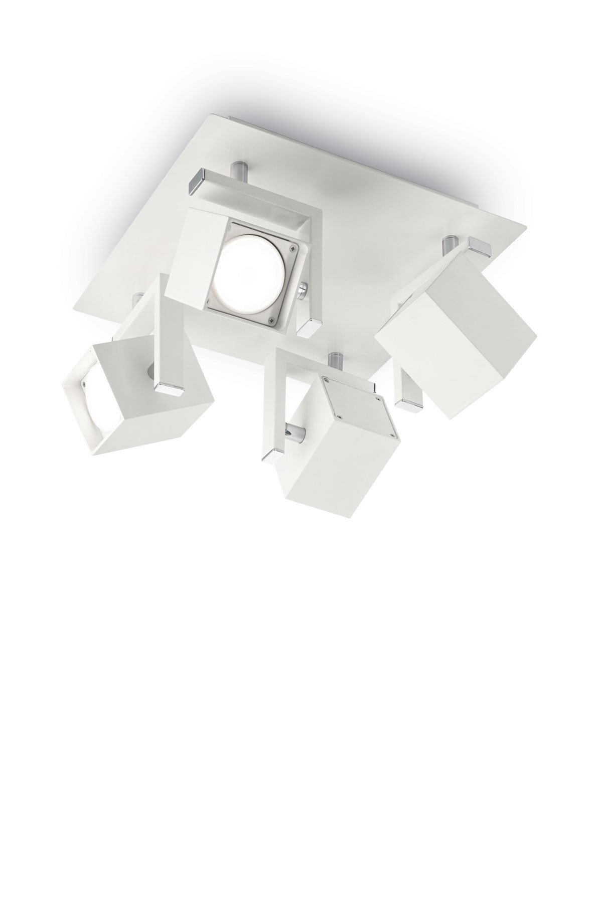   
                        Світильник IDEAL LUX (Італія) 13025    
                         у стилі хай-тек.  
                        Тип джерела світла: cвітлодіодні led, галогенні.                         Форма: квадрат.                         Кольори плафонів і підвісок: білий.                         Матеріал: метал.                          фото 1