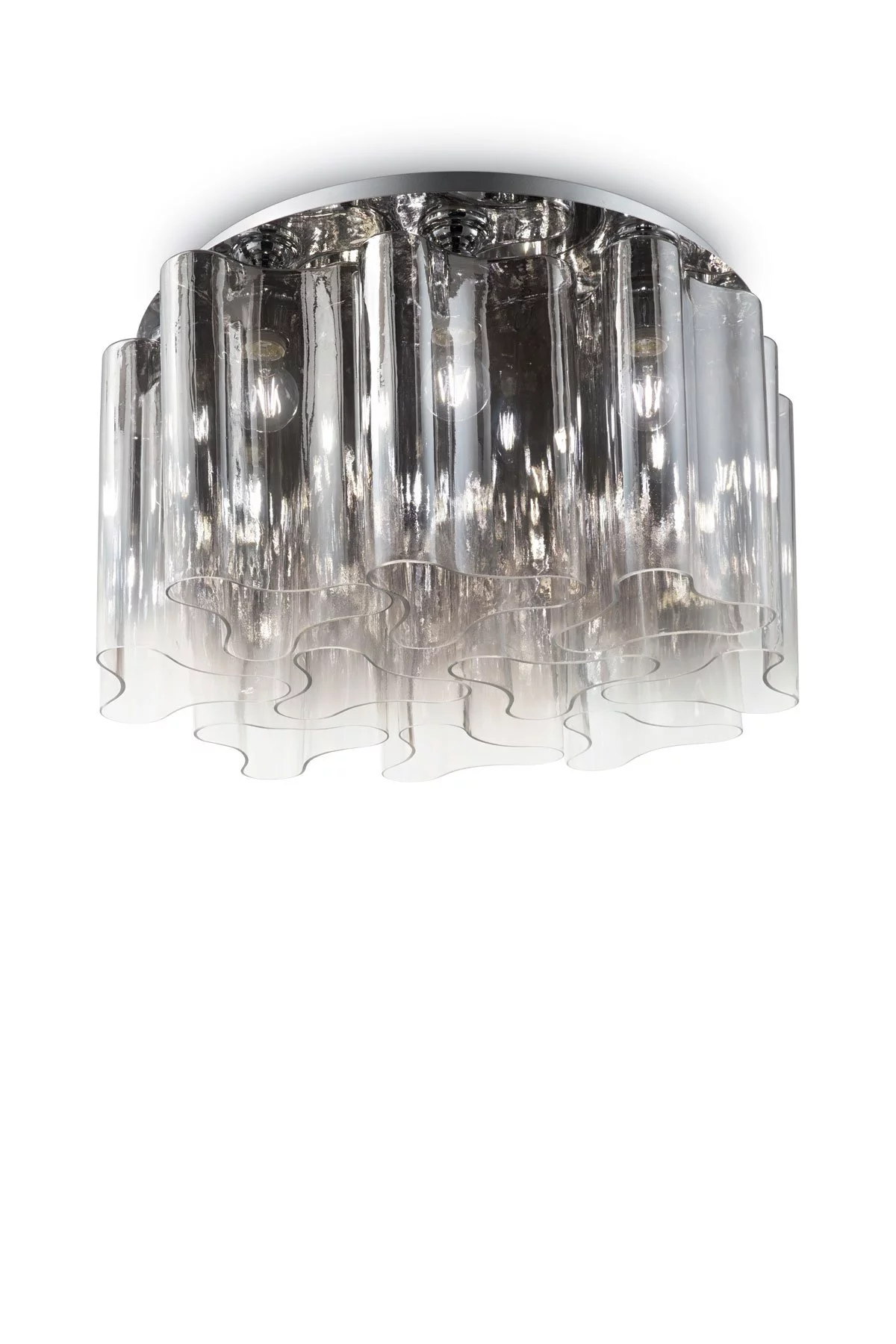   
                        
                        Люстра IDEAL LUX (Італія) 13188    
                         у стилі Модерн.  
                        Тип джерела світла: світлодіодна лампа, змінна.                         Форма: Коло.                         Кольори плафонів і підвісок: Сірий, Прозорий.                         Матеріал: Скло.                          фото 1