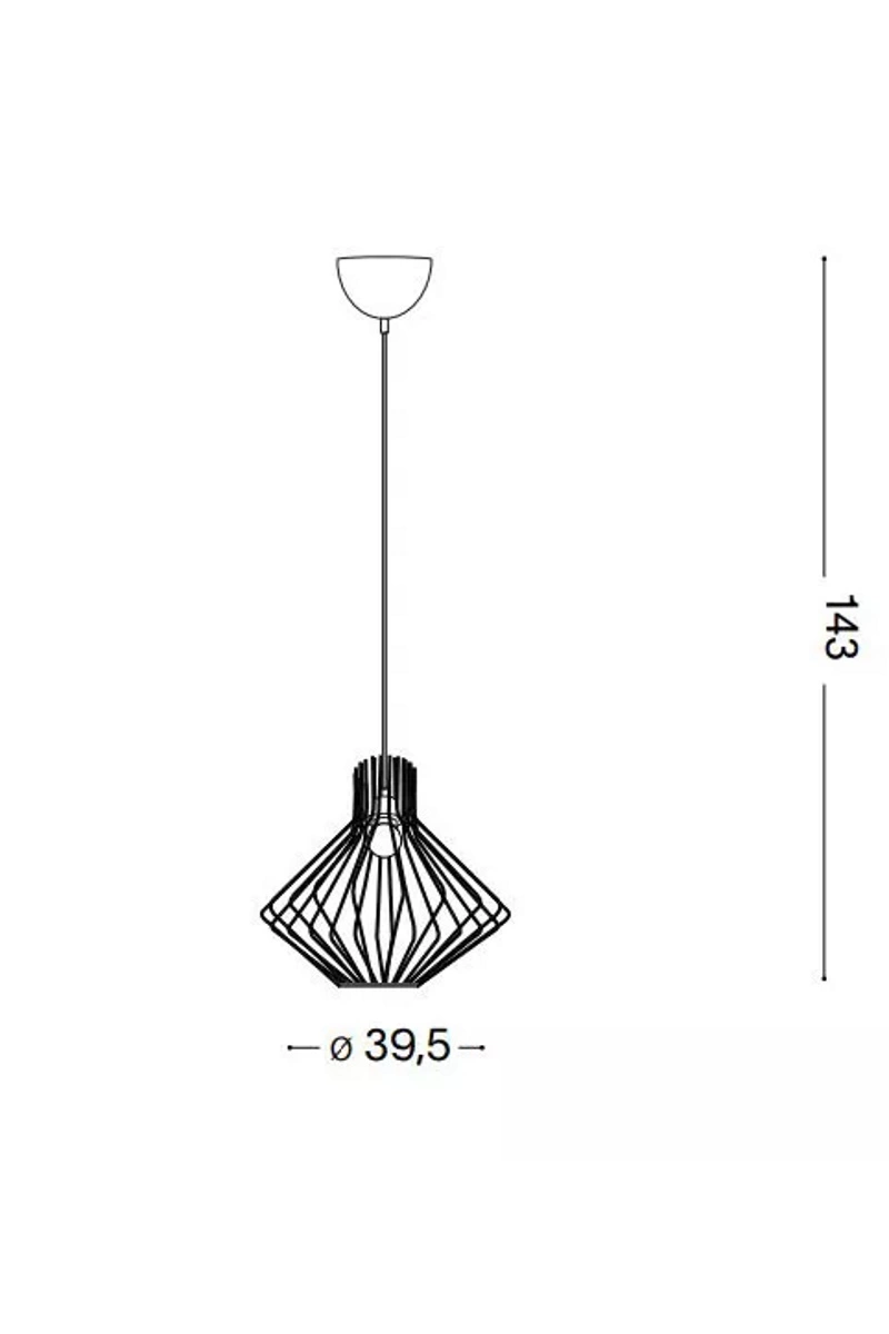   
                        
                        Люстра IDEAL LUX (Італія) 13416    
                         У стилі Лофт, Скандинавський.  
                        Тип джерела світла: світлодіодна лампа, змінна.                         Форма: Коло.                         Кольори плафонів і підвісок: Чорний.                         Матеріал: Метал.                          фото 2